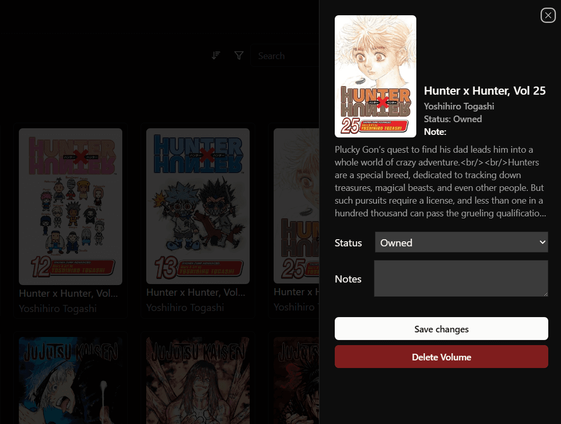 Editing a Volume Screenshot